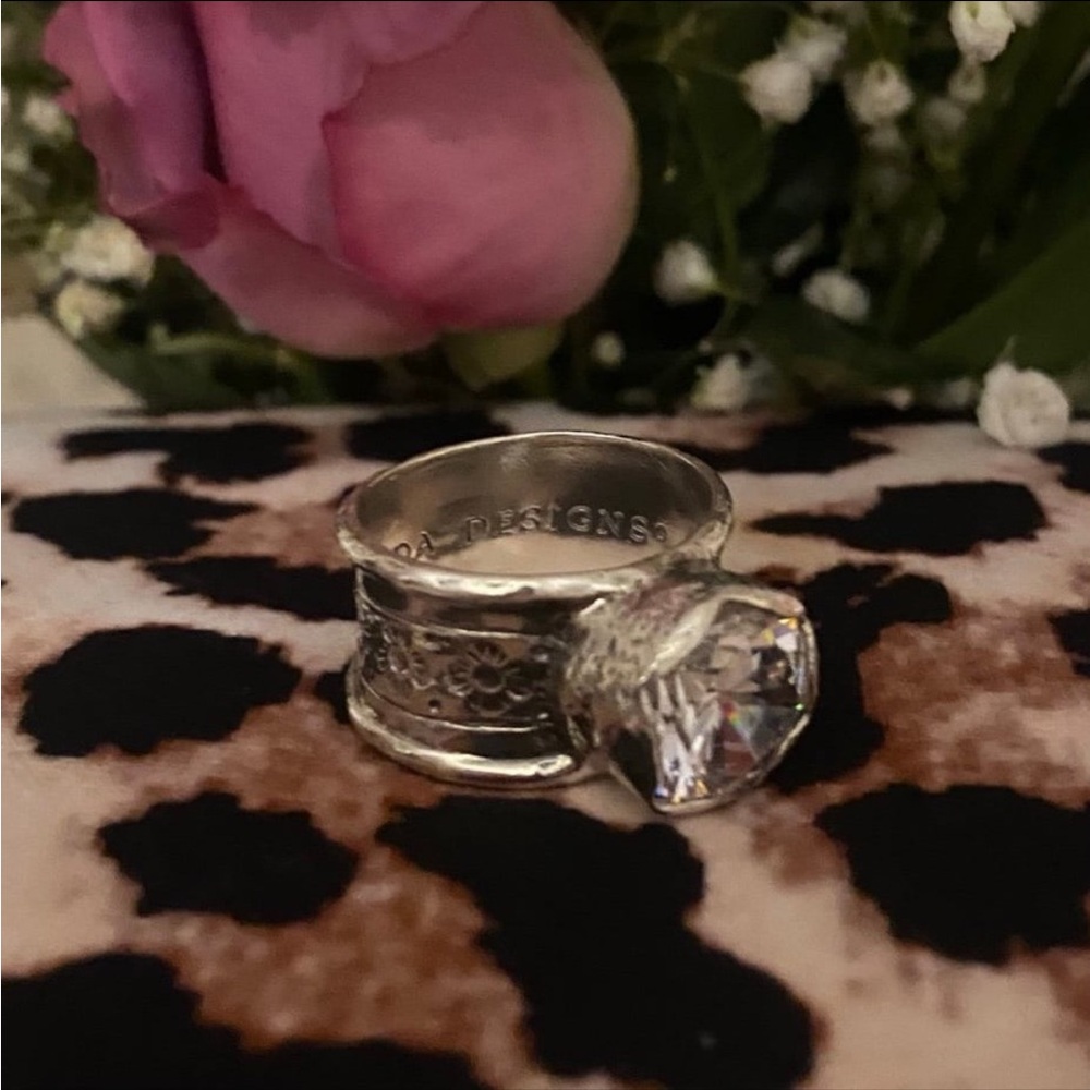 Silpada Sterling Silver ‘Queen For a Day’ ring w/ Cubic Zirconia R2208 -RETIRED- - Picture 4 of 8